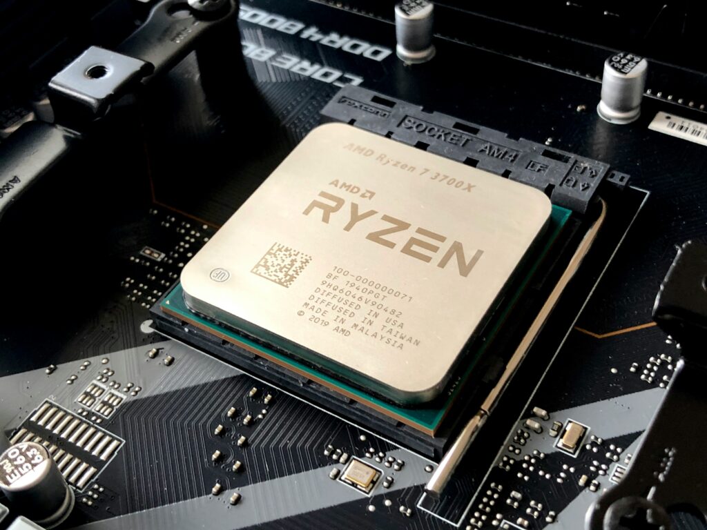 amd ryzen chip on motherboard